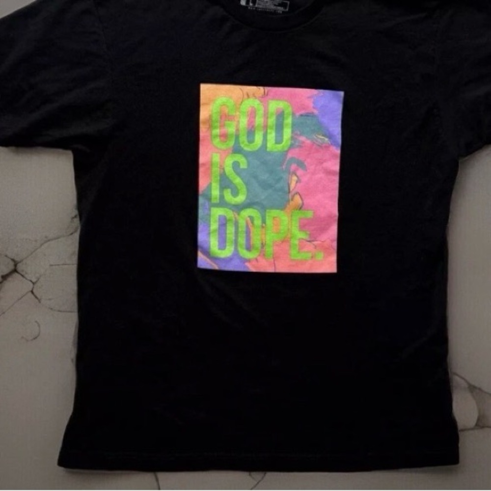Vibrant God is Dope shirt!